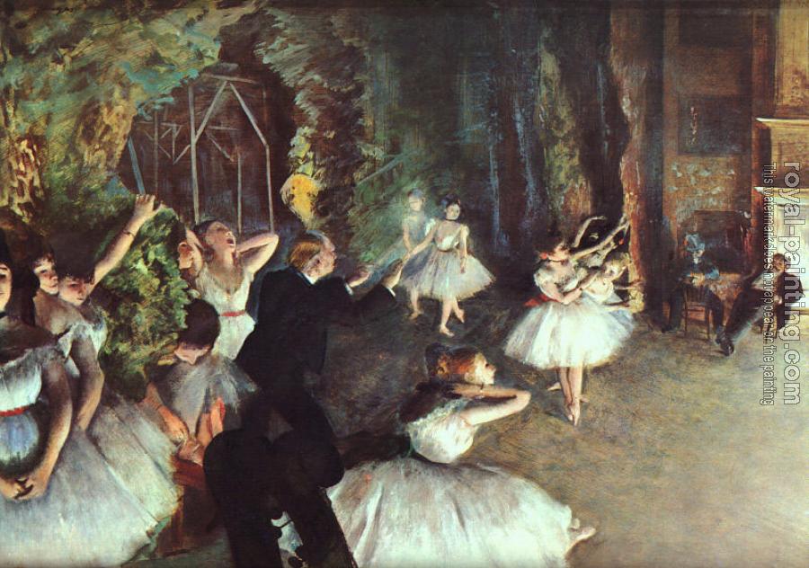 Edgar Degas : Rehearsal on the Stage